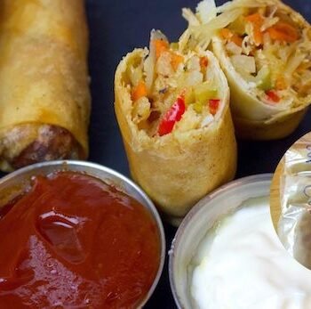 Pakistani Chicken Spring Rolls