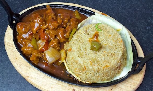 Chicken Manchurian with Chicken Fried Rice