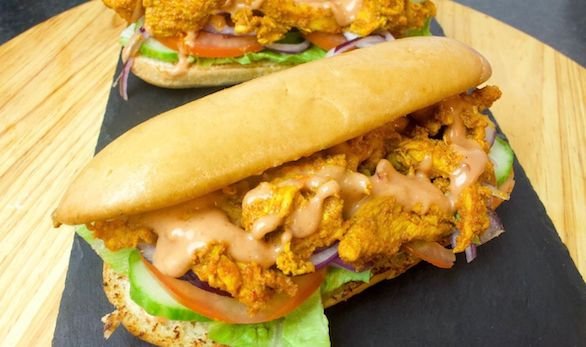 Spicy Chicken Subway Sandwich